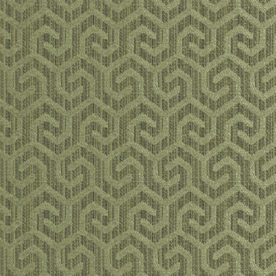 Camino # 211 Seagrass by Maxwell Designer Fabric Colorguard-Mosaic 100% POLYESTER INDIA V-2.5" H-1.3" 54.7" - Swanky Fabrics -
