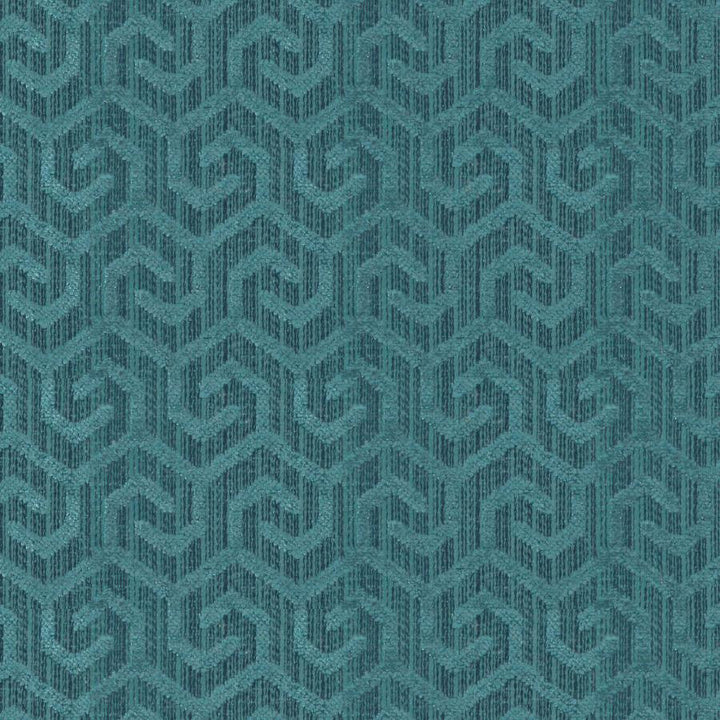 Camino # 227 Peacock by Maxwell Designer Fabric Colorguard-Mosaic 100% POLYESTER INDIA V-2.5" H-1.3" 54.7" - Swanky Fabrics -