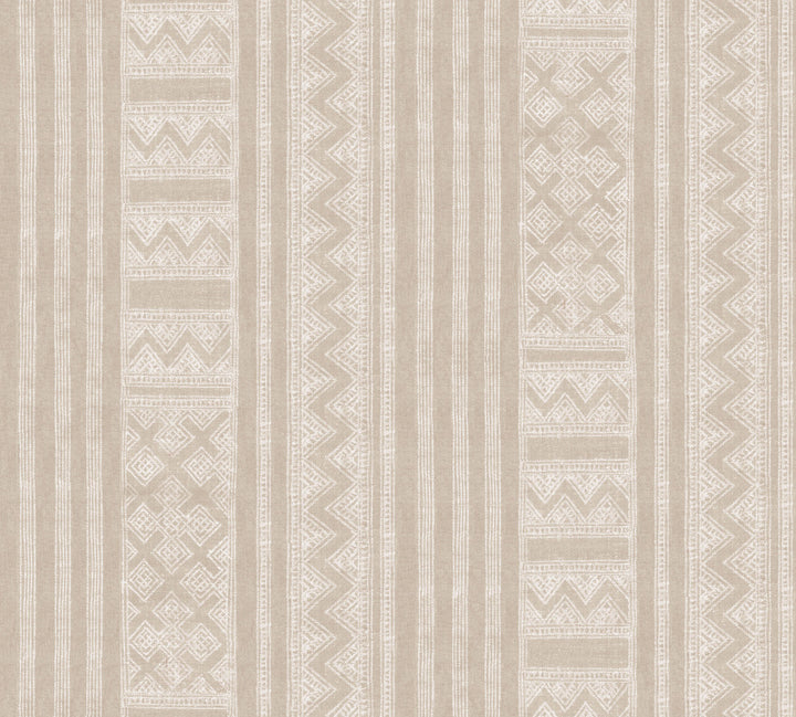 Beige Kotobi Wallpaper by Lemieux et Cie Designer Christiane Lemieux Covers about 31 square feet 33.25-in by 11.2-ft long roll Unpasted 30 - Swanky Fabrics -