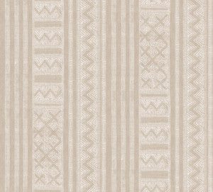 Beige Kotobi Wallpaper by Lemieux et Cie Designer