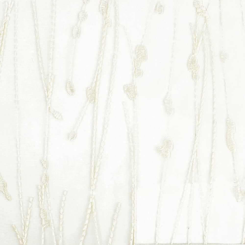 Chain 1 Bisque by Stout Designer Fabric COLOR MY WINDOW FROST/ALABASTER 100%POL %PEMB INDIA Horizontal: 13.25 and Vertical: 12.75 52 in - Swanky Fabrics -