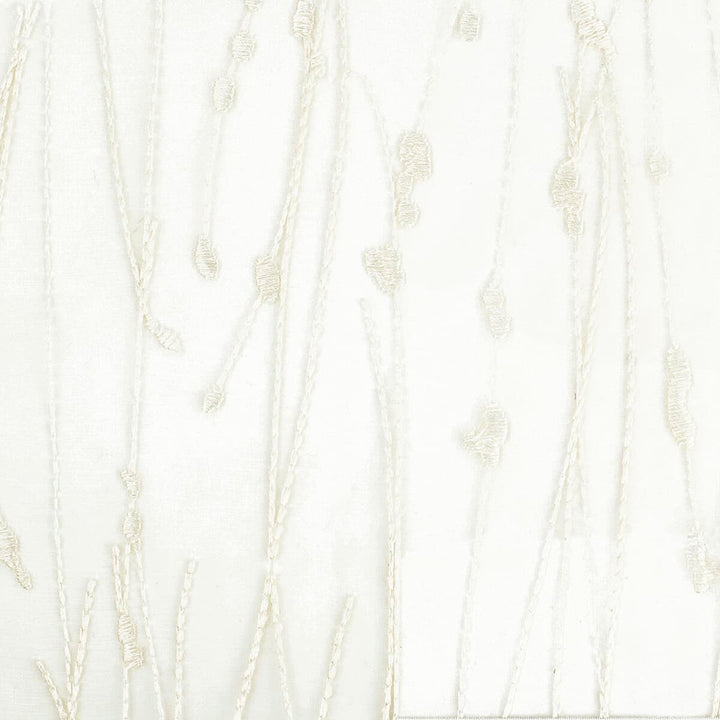 Chain 1 Bisque by Stout Designer Fabric COLOR MY WINDOW FROST/ALABASTER 100%POL %PEMB INDIA Horizontal: 13.25 and Vertical: 12.75 52 in - Swanky Fabrics -