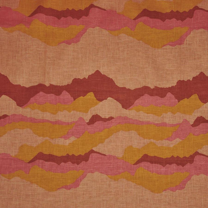 Caldera # 306 Apricot by Maxwell Designer Fabric Define 50% COTTON/50% LINEN TURKEY V-25.2"H-18.1" 54" - Swanky Fabrics -