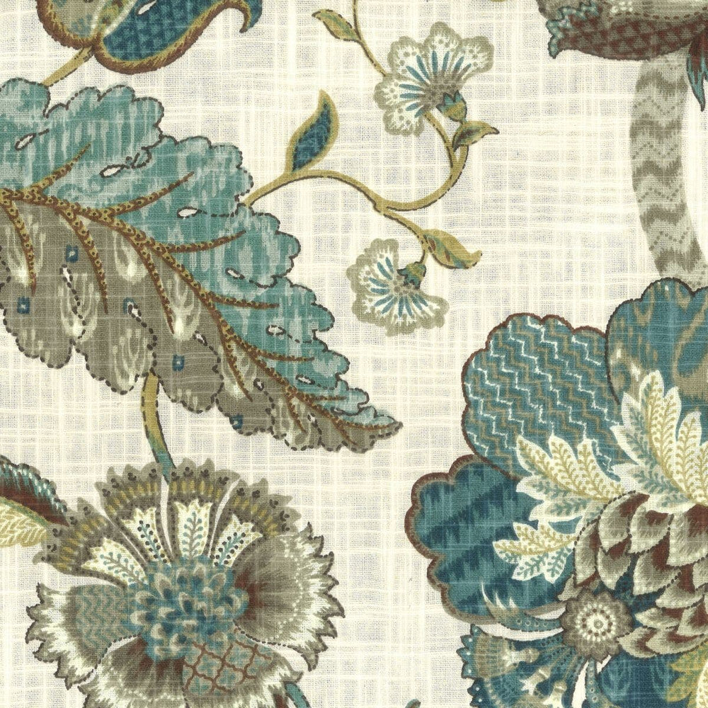 Chestnut 4 Teal by Stout Designer Fabric RAINBOW LIBRARY SPA/TEAL 100%COT USA FLAME RETARDANT-CA BULLETIN 117-SECTION E FLAME RETARDANT-U.F.A.C. CLASS 1 WYZENBEEK 15 000 DOUBLE RUB WEAR TEST (HEAVY DUTY) Horizontal: 27 and Vertical: 27 54 in - Swanky Fabrics -