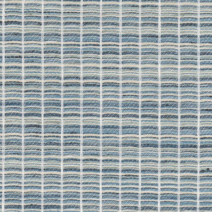 Chewink 1 Lake by Stout Designer Fabric LIVING IS EASY DELFT/INDIGO 75%POL 14%COT 8%SVI 3%LIN INDIA Horizontal: 13.500 and Vertical: 14.250 54 in - Swanky Fabrics -