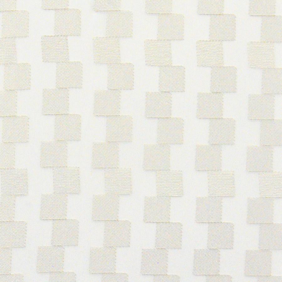 Crete # 522 Alloy by Maxwell Designer Fabric Sheer Paths 100% POLYESTER TURKEY V-2" H-2" 118" EMB. WIDTH 110" - Swanky Fabrics -