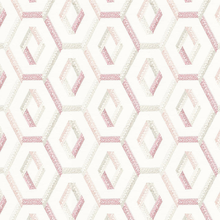 Chuckle 3 Tearose by Stout Designer Fabric RAINBOW LIBRARY TILE/SORBET 100%COT %BEMB INDIA CATB 117-2013 WYZENBEEK 5 000 DOUBLE RUB WEAR TEST Horizontal: 6.25 and Vertical: 5 52 in - Swanky Fabrics -