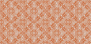 Cicero Orange 25 by Norbar Designer Fabric SUNTASTIC 100% POLYACRYLIC GERMANY 6 7/8"V - 6 1/2"H 54 - Swanky Fabrics -