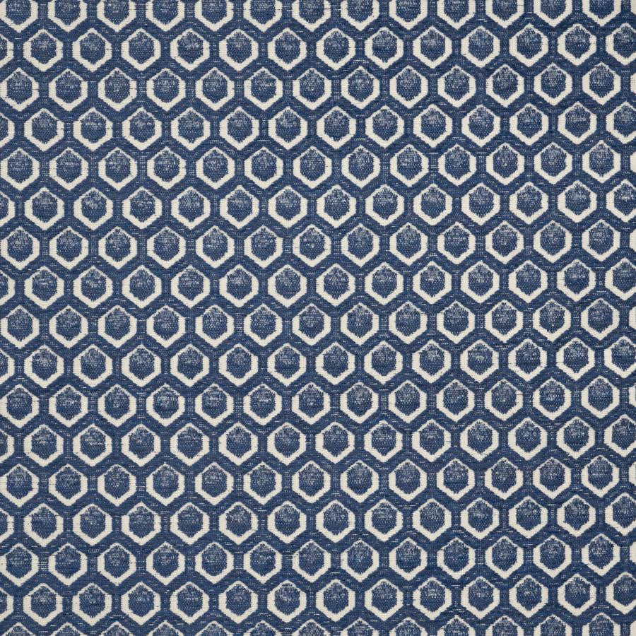 Cadboro # 609 Ballpoint by Maxwell Designer Fabric Performance Wovens-Vol. Vii Bluejay 100% UV POLYESTER USA V-2.1" H-1.3" 57" - Swanky Fabrics -