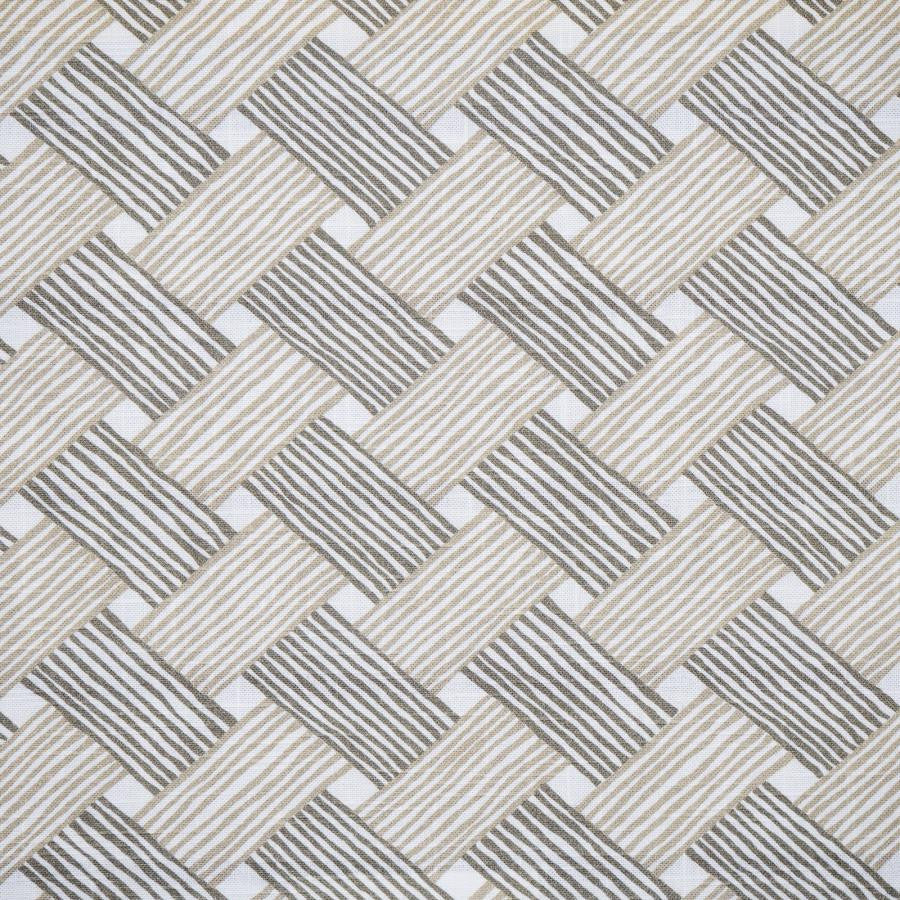 Chambord # 650 French Grey by Maxwell Designer Fabric Color Theory-Vol.Viii Tigerseye 100% COTTON SPAIN V-25.5" H-18" 55" - Swanky Fabrics -