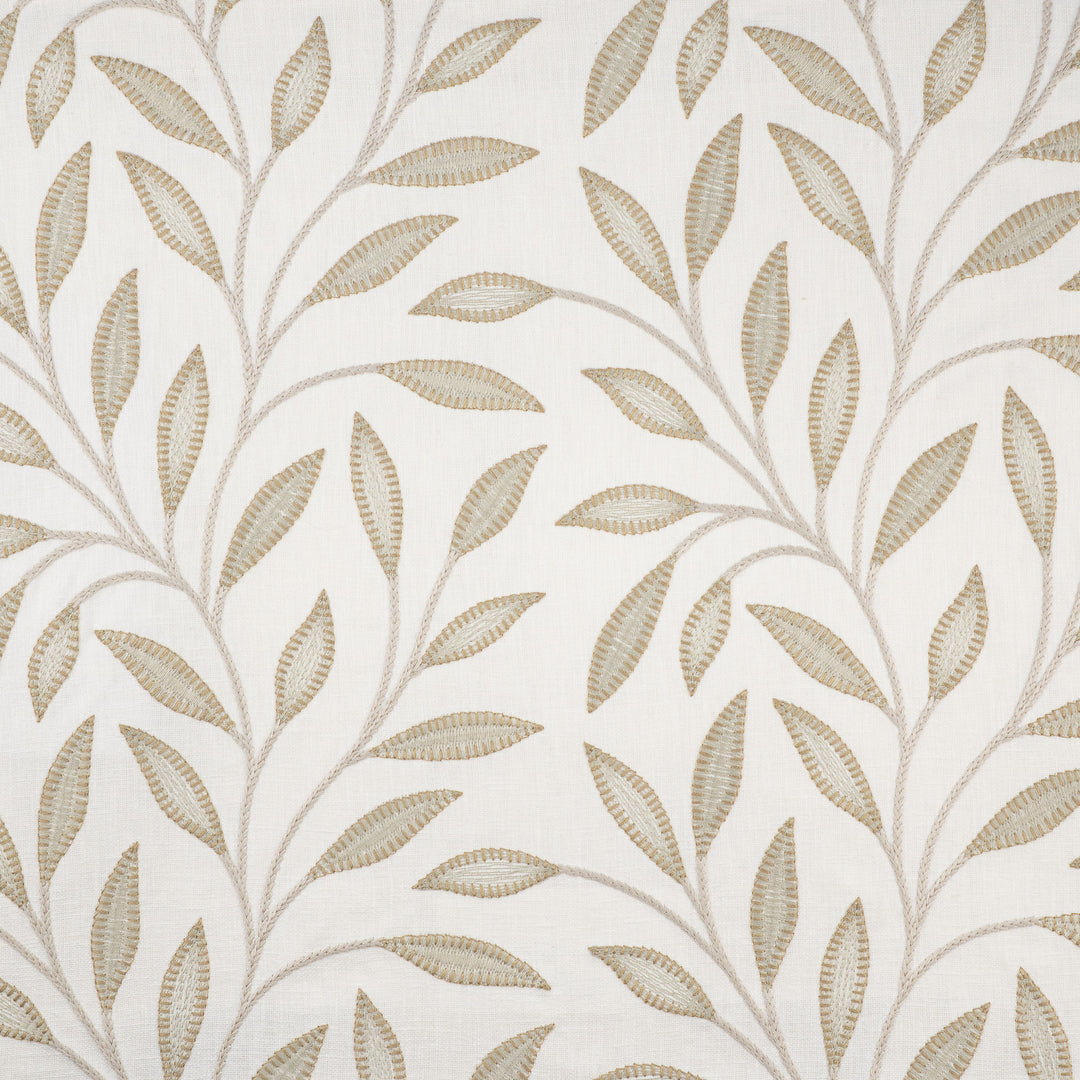 Cape May # 403 Pebble by Maxwell Designer Fabric Color Theory-Vol. X Driftwood BASE: 50% POLYESTER 50% COTTON EMB: 100% VISCOSE INDIA EMB: V-9.5" H-10.4" W: 52" EMB: 51" - Swanky Fabrics -