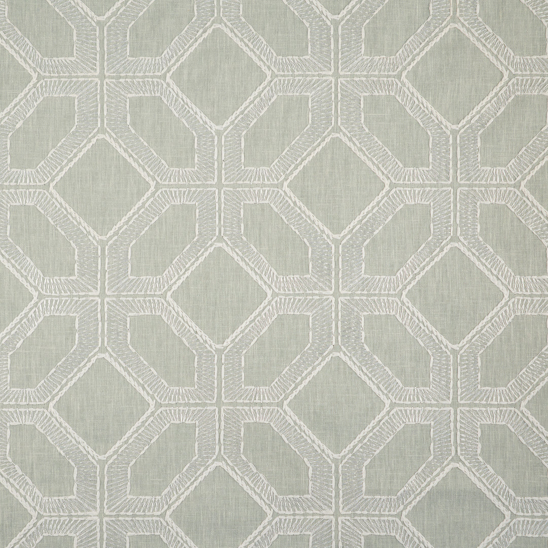 Crossways # 613 Haze by Maxwell Designer Fabric Color Theory-Vol. X Juniper BASE:52% POLYESTER 48% COTTON EMB:56% RAYON 44% COTTON INDIA V-6.3" H-6.5" BASE:54" EMB:52" - Swanky Fabrics -