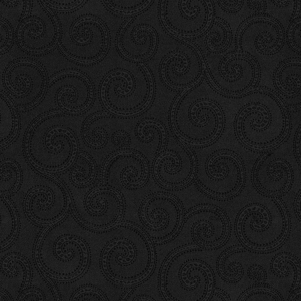 Clematis 9009 Black by Crypton Designer Fabric N/A 100% Polyester US 54,000 Double Rubs </p><p>Repeat: Horizontal: 15.0" (38.1 cm) Across the Roll and Vertical: 14.9"(37.9 cm) Up the Roll 54" (137 cm) - Swanky Fabrics -