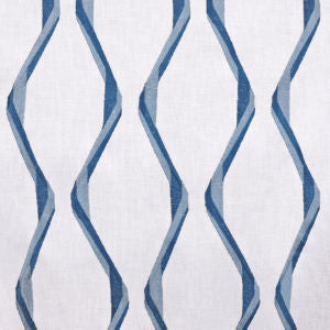 Clemens White Navy by Norbar Designer Fabric
