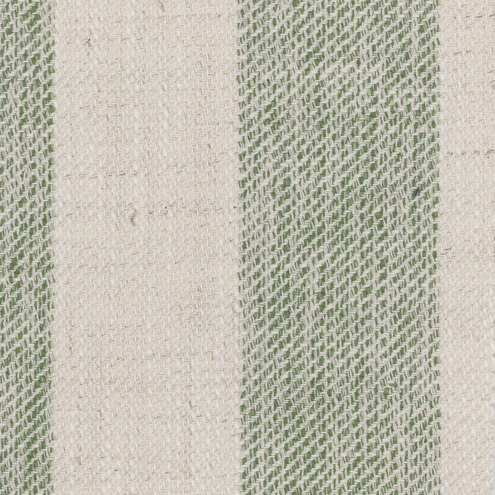 Coach 1 Grass by Stout Designer Fabric JUST STRIPES BLUE/SPRING 58%COT 22%POL 15%SVI 5%LIN USA Horizontal: 0.000 and Vertical: 4.375 54 in - Swanky Fabrics -