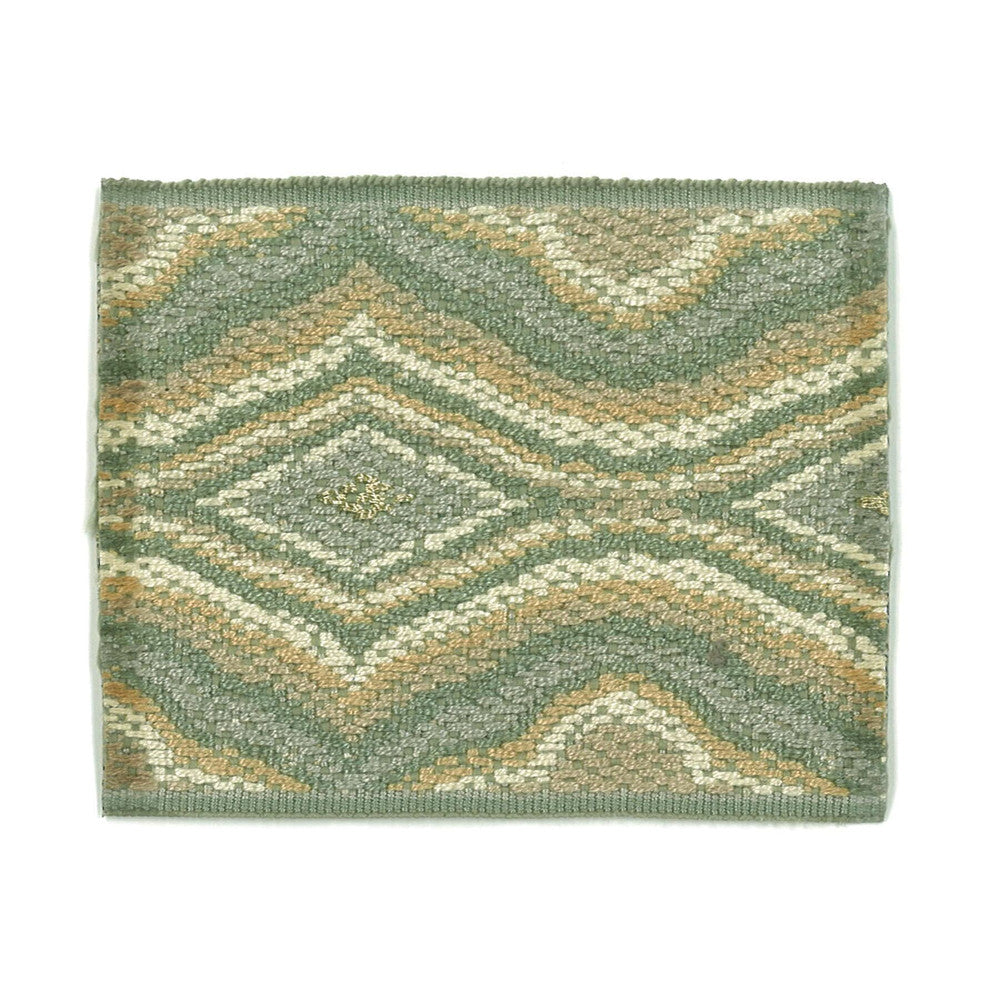 Cobra 2 Seafoam by Stout Designer Trim NEW WORLD TRIM VOLUME II 81%SVI 18%POL 1%MTL CHINA Horizontal: 2.250 and Vertical: 0.000 2.88 in - Swanky Fabrics -