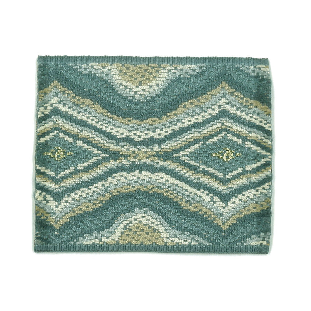 Cobra 6 Chambray by Stout Designer Trim NEW WORLD TRIM VOLUME II 81%SVI 18%POL 1%MTL CHINA Horizontal: 2.25 and Vertical: 0 2.88 in - Swanky Fabrics -