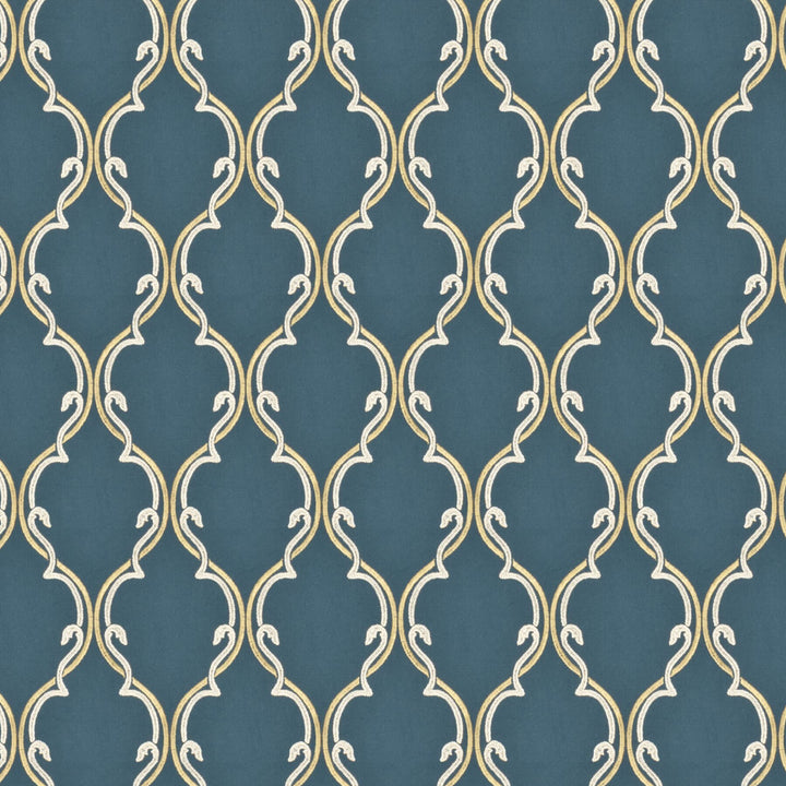 Coffer 3 Pacific by Stout Designer Fabric RAINBOW LIBRARY LAKE/INDIGO 100%COT %BEMB INDIA CATB 117-2013 WYZENBEEK 3 000 DOUBLE RUB WEAR TEST (LIGHT DUTY) Horizontal: 5.125 and Vertical: 7.875 51.5 in - Swanky Fabrics -