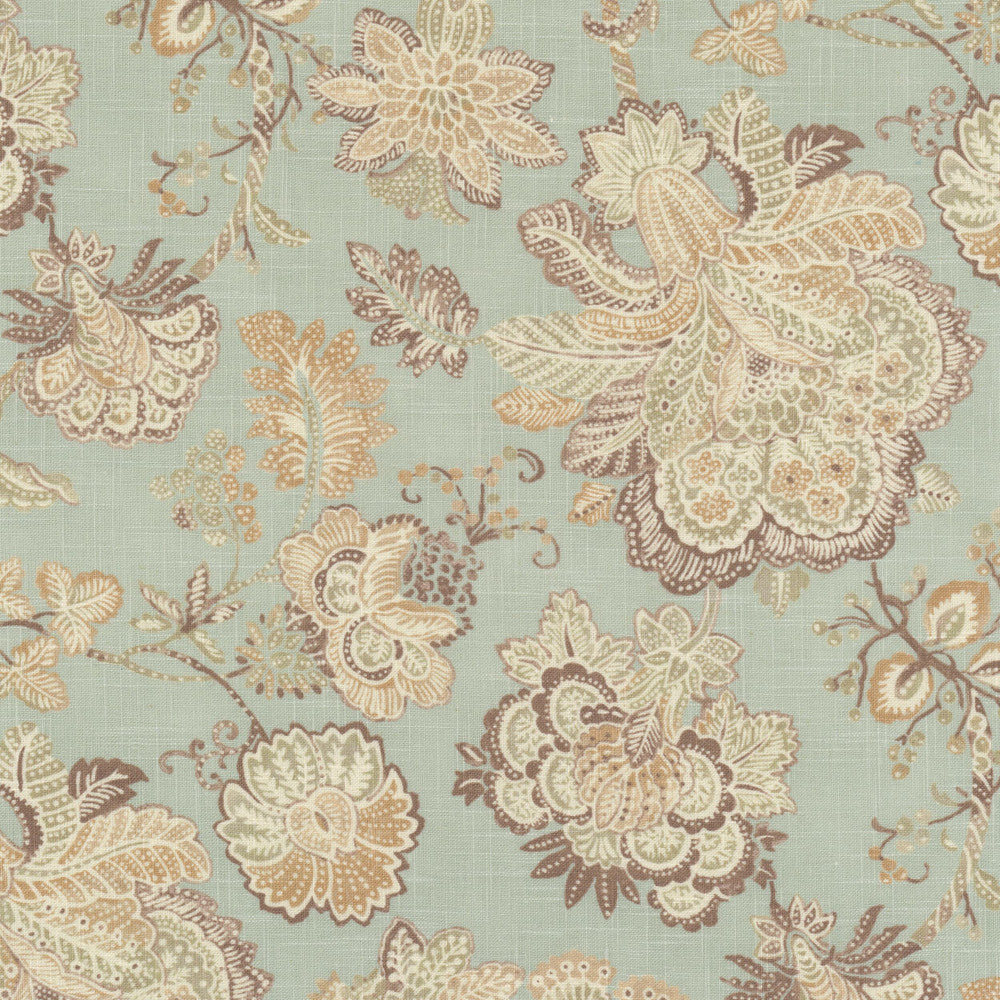 Colina 1 Seamist by Stout Designer Fabric RAINBOW LIBRARY VAPOR/SEAGLASS 55%LIN 45%SVI SOUTH KOREA Horizontal: 27.250 and Vertical: 24.375 55 in - Swanky Fabrics -