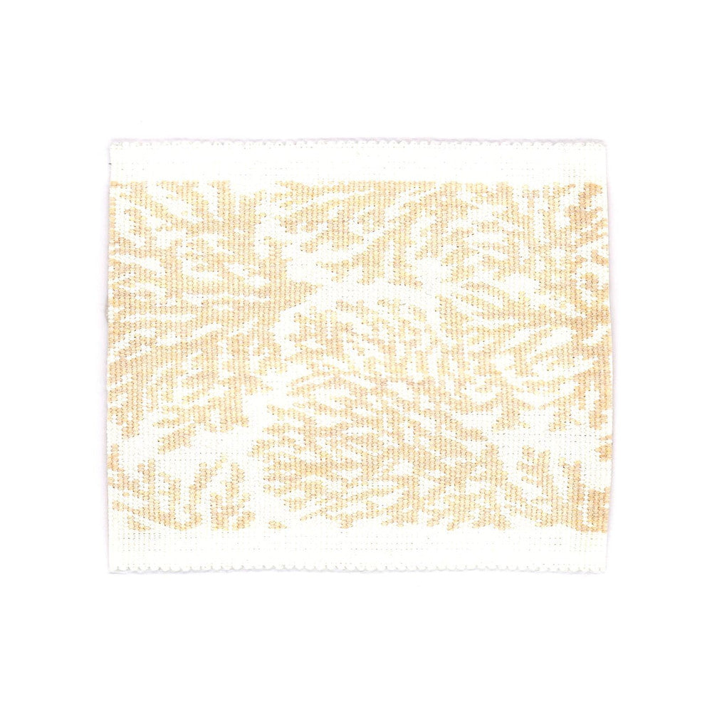 Columbia Tape 4 Biscuit by Stout Trim Stout Trim Columbia Tape 4 BiscuitTrim BEACH GROVE TRIM 100%SDA CHINA </p><p>Repeat: H: 3.125, V: 0.000 3.25 in - Fabric Carolina -