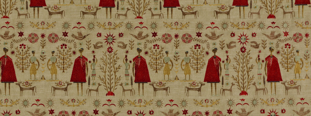 Come Together 137 Antique Red by Covington Designer Fabric