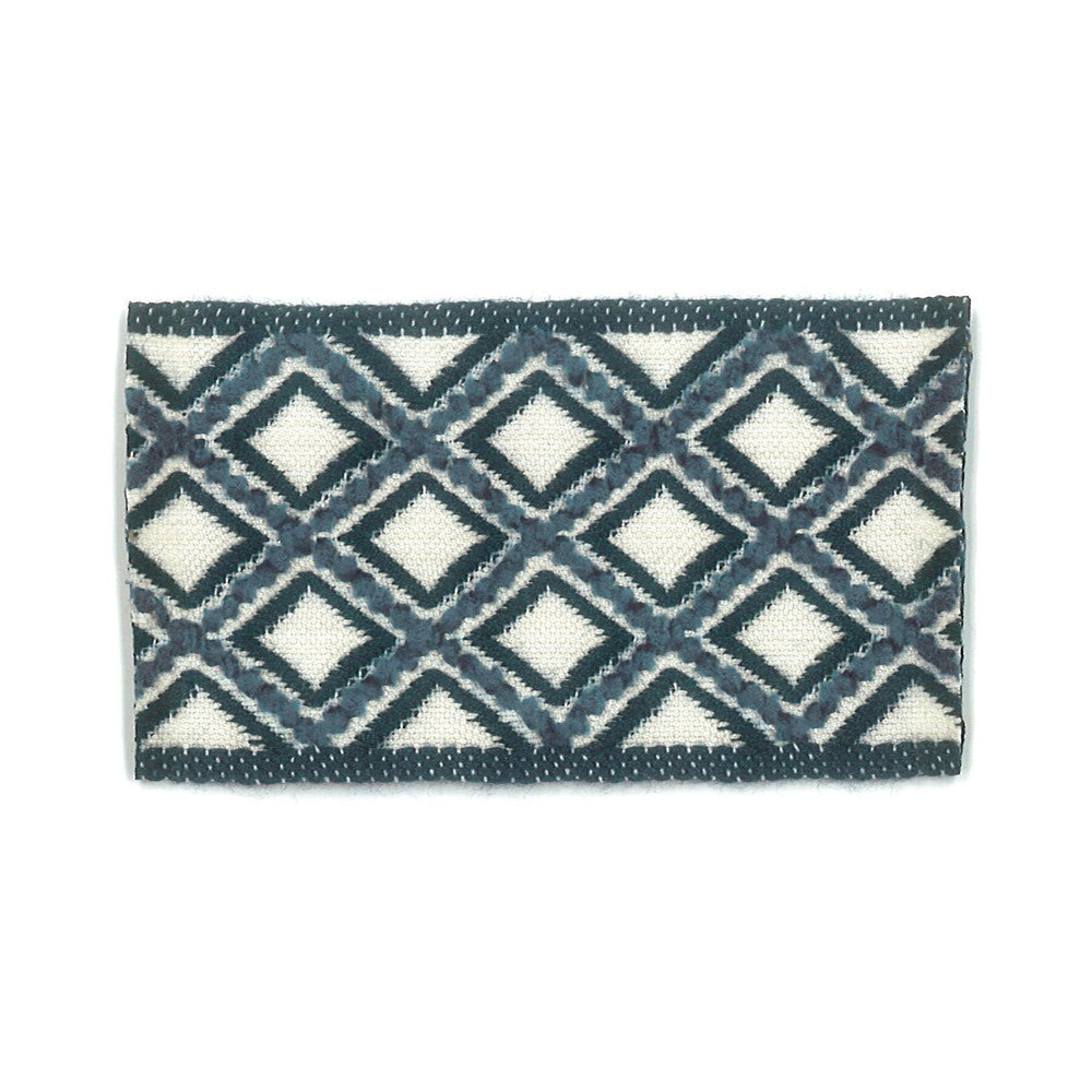 Cooke 5 Indigo by Stout Designer Trim NEW WORLD TRIM VOLUME II 93%SVI 7%POL FRANCE Horizontal: 1.000 and Vertical: 0.000 1.88 in - Swanky Fabrics -