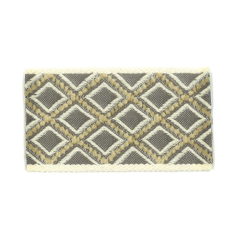 Cooke 6 Grey by Stout Designer Trim New World Trim Volume Ii 93% Spun Viscose 7% Polyester FRANCE Horizontal: 1 and Vertical: 0 1.88 in - Swanky Fabrics -