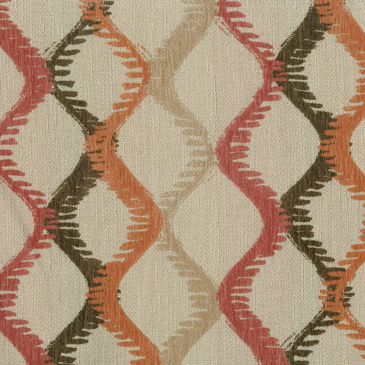 Francis 102 Coral by ABBEYSHEA Designer Fabric N/A 100% Polyester China </p><p>Repeat: Horizontal: and Vertical: 57" (144 cm) - Swanky Fabrics -