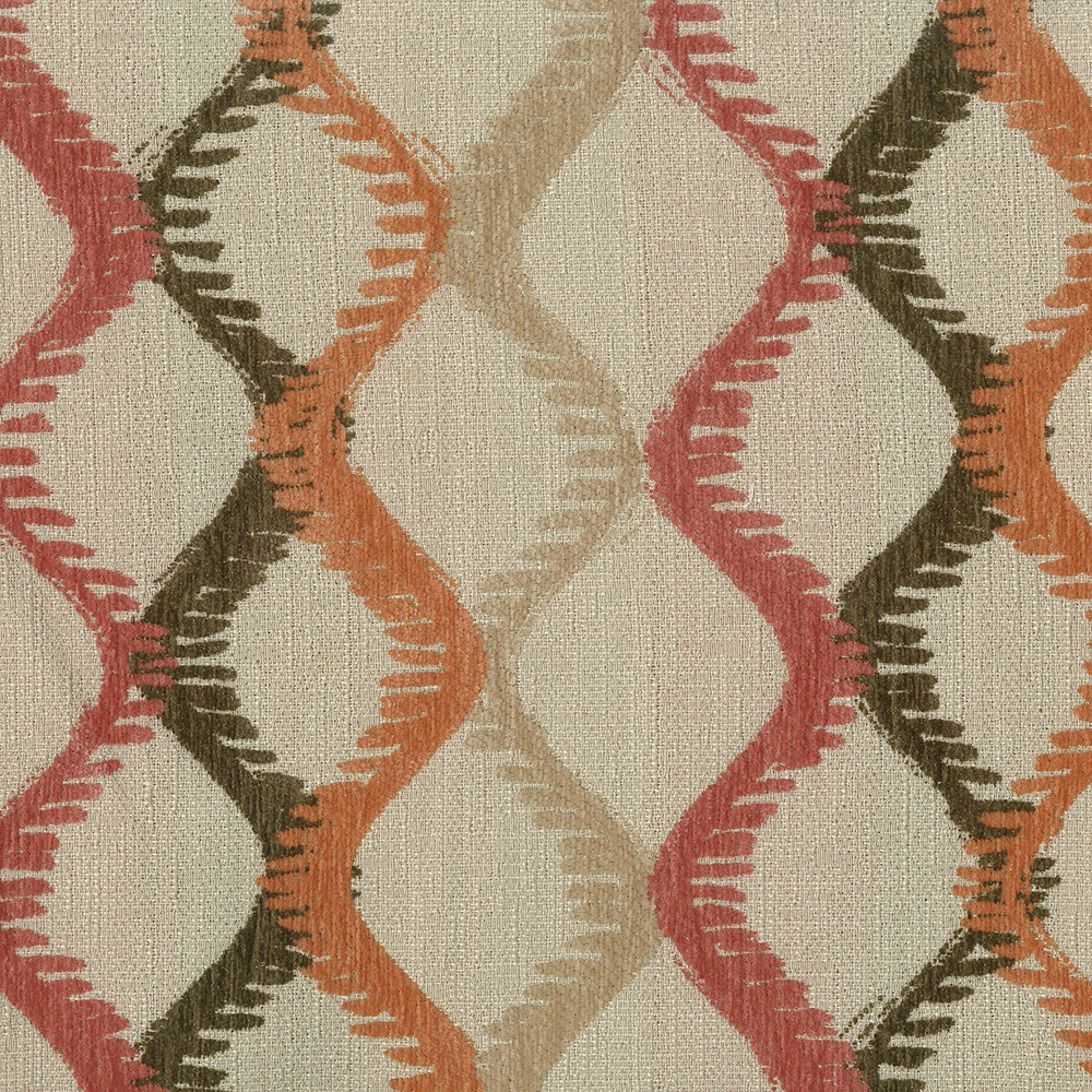 Francis 102 Coral by ABBEYSHEA Designer Fabric 100% Polyester China 19,500 Double Rubs (Wyzenbeek) </p><p>Repeat: Horizontal: 13.5" (34.29 cm) Up the Roll and Vertical: 13.5" (34.29 cm) Across the Roll 56" (142 cm) - Swanky Fabrics -