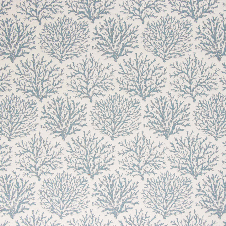 Coraline Cerulean by Bella-Dura Designer Fabric  100% BELLA DURA POLYOLEFIN USA 70000 H: 13.5''' V: 20'' 54.25''  - Swanky Fabrics -