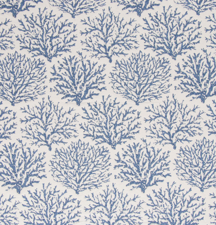 Coraline Denim by Bella-Dura Designer Fabric  100% BELLA DURA POLYOLEFIN USA 70000 H: 13.5''' V: 20'' 54.25''  - Swanky Fabrics -