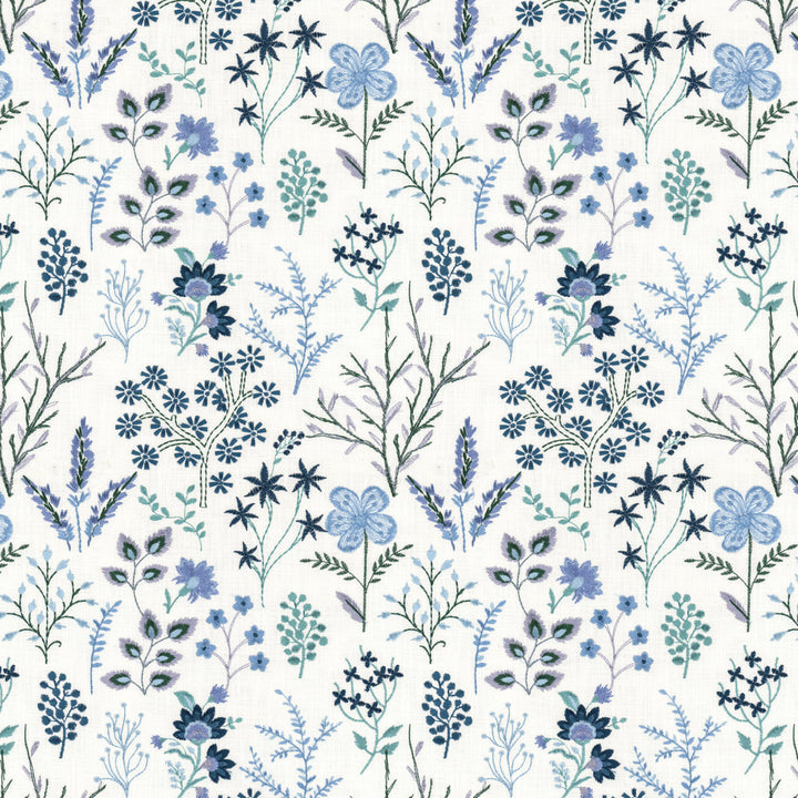 Corona 1 Periwinkle by Stout Fabric Stout Fabric Corona 1 PeriwinkleFabric RAINBOW LIBRARY POWDER/WEDGEWOOD 100%COT %BEMB INDIA </p><p>Repeat: H: 12.750, V: 15.250 52 in - Fabric Carolina -