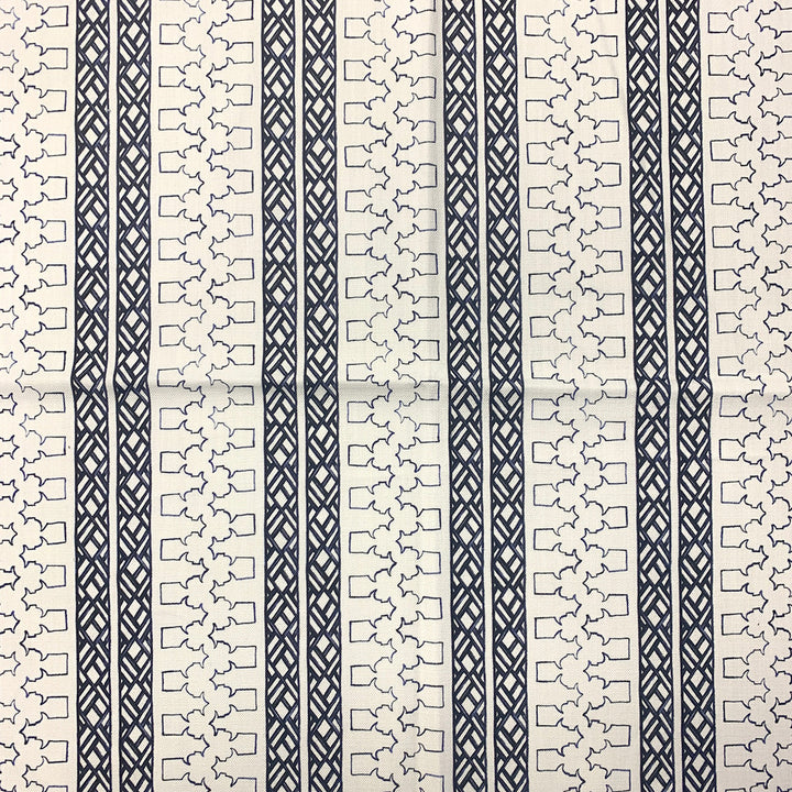Co - Dynasty Ink by Magnolia Designer Fabric - 100 Ctn Horizontal: 4.75 and Vertical: 0 54 - Swanky Fabrics -
