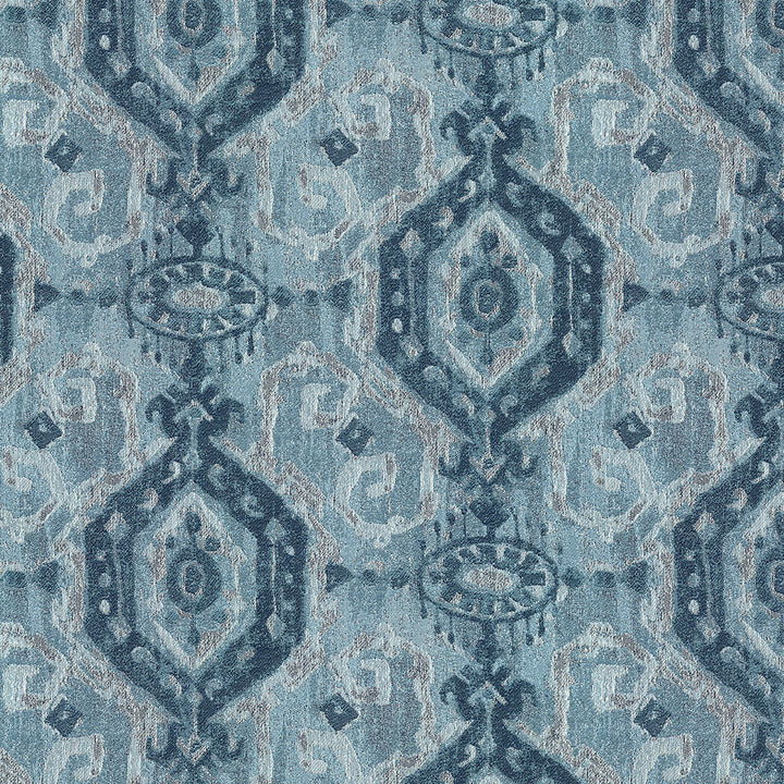 Adonis 3006 Denim by ABBEYSHEA Designer Fabric 100% Polyester China 15,000 Double Rubs (Wyzenbeek) </p><p>Repeat: Horizontal: 13.5" (34.3 cm) Up the Roll and Vertical: 13.5" (34.3 cm) Across the Roll 55" (140 cm) - Swanky Fabrics -