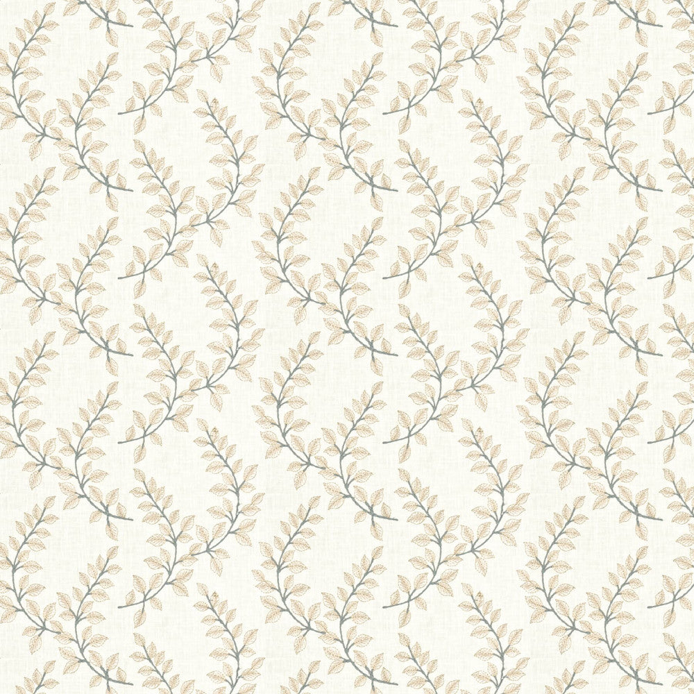 Creston 2 Mushroom by Stout Designer Fabric COLOR MY WINDOW CHALK/TAUPE 75%POL 25%COT INDIA Horizontal: 10.250 and Vertical: 6.375 51.13 in - Swanky Fabrics -
