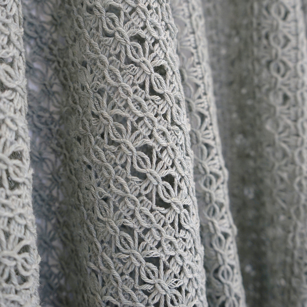 Crochet 95Sj101 by JF Designer Fabric JF Studio 80% Wool, 20% Polyester Italy Horizontal: 1.25 and Vertical: 1 51 - Swanky Fabrics -