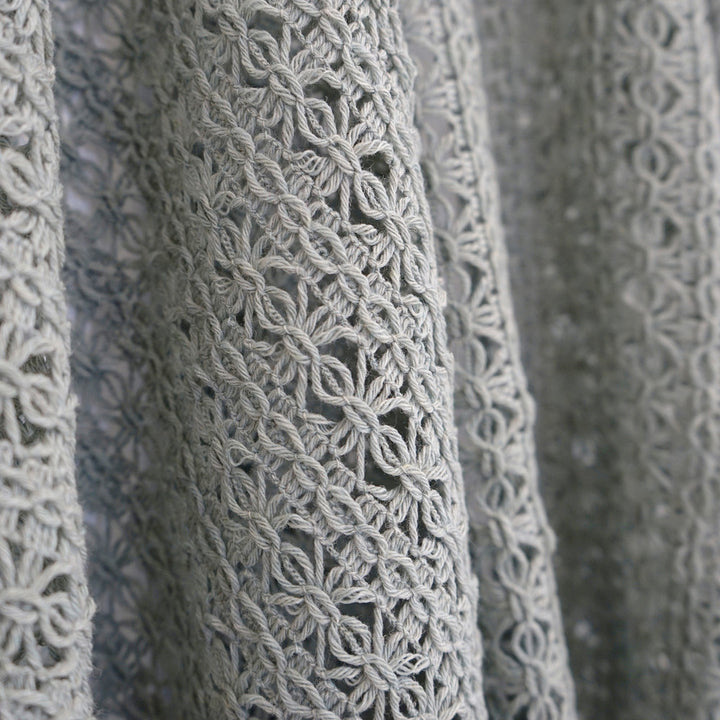 Crochet 95Sj101 by JF Designer Fabric JF Studio 80% Wool, 20% Polyester Italy Horizontal: 1.25 and Vertical: 1 51 - Swanky Fabrics -