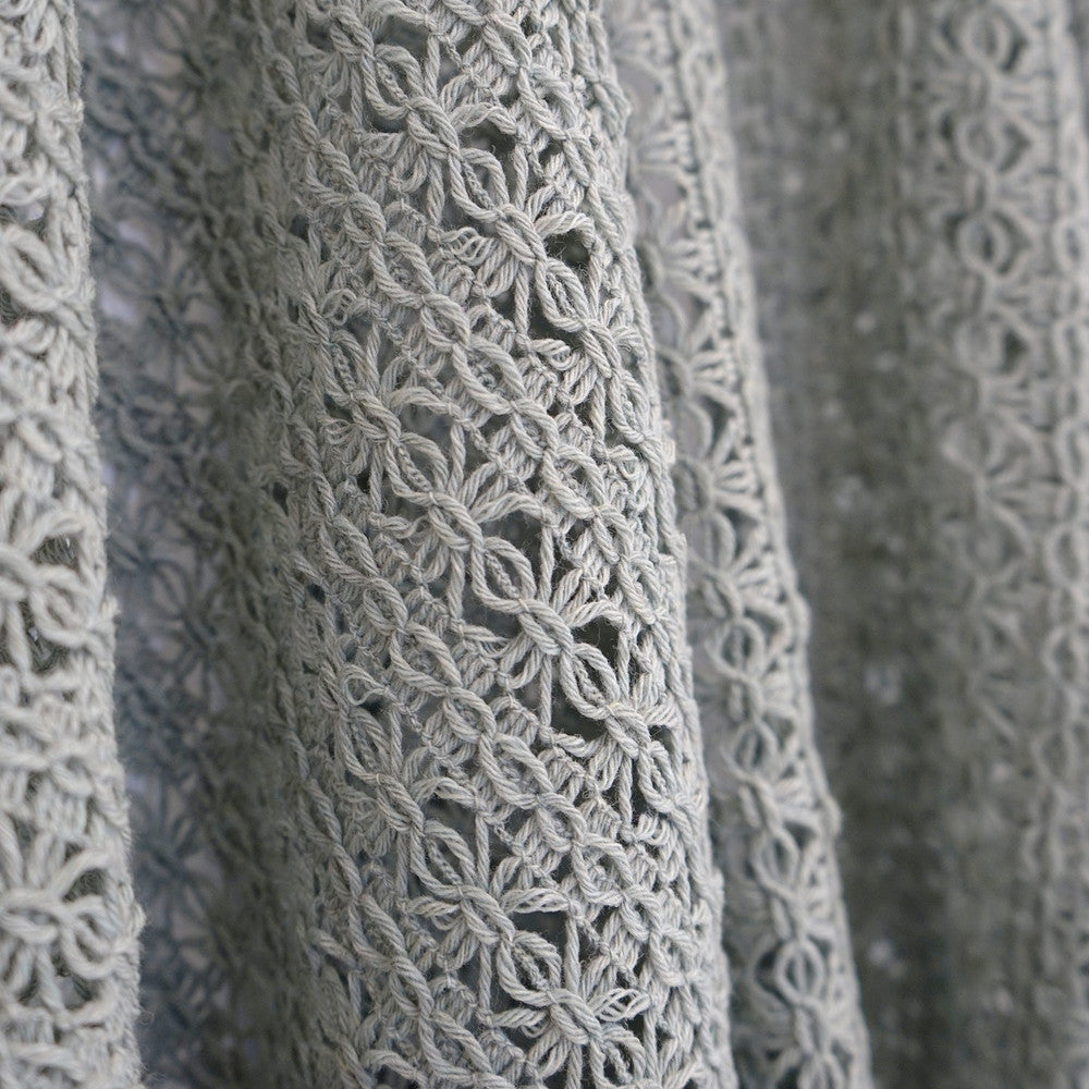CROCHET 95SJ101 by JF Designer Fabric JF Studio 80% Wool, 20% Polyester Italy  Horizontal: 1.25 and Vertical: 1 51  - Swanky Fabrics -