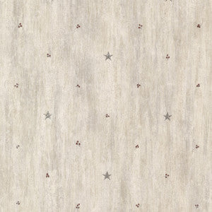 Bryndle Grey Barnstar & Sprigs Wallpaper by Chesapeake Designer