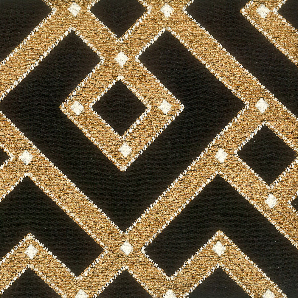 Cued 1 Black/Camel by Stout Fabric Stout Fabric Cued 1 Black/CamelFabric RAINBOW LIBRARY CHROME/NICKEL INDIA </p><p>Repeat: H: 12.875, V: 12.625 51.63 in - Fabric Carolina -