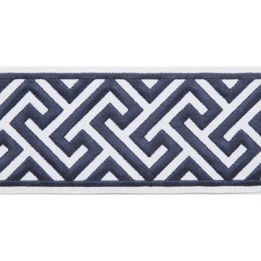 Capri - Royal by Europatex Designer Fabric Capri 51% Fibranne, 49% Polyester China See Sample Horizontal: N/A and Vertical: N/A 3.50 inches  - Swanky Fabrics -