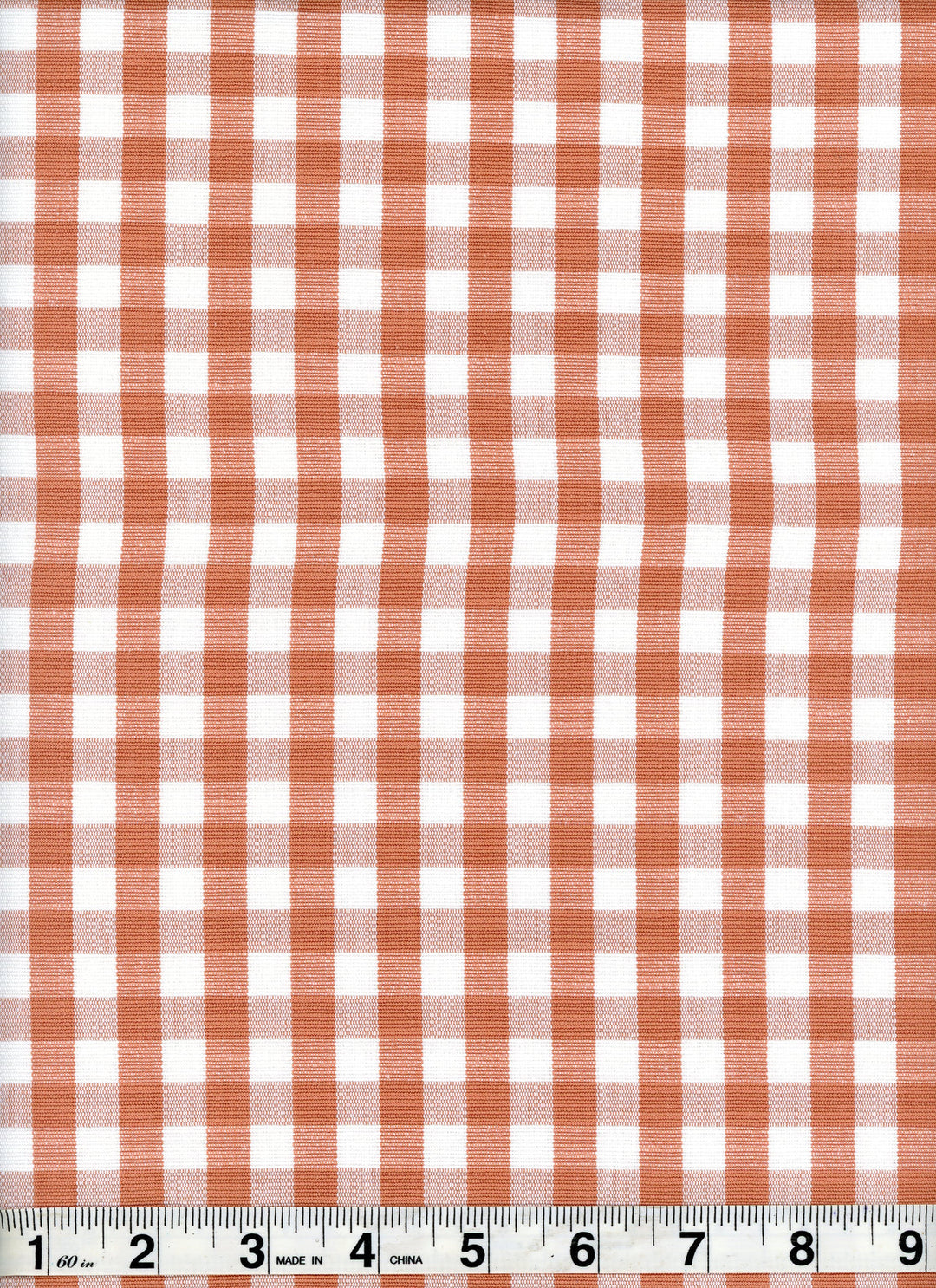 Chester Salmon by Roth & Tompkins Fabric - 100% Cotton - India - 36,000 - V: .75"  H: .75" - 54" - Fabric Carolina -
