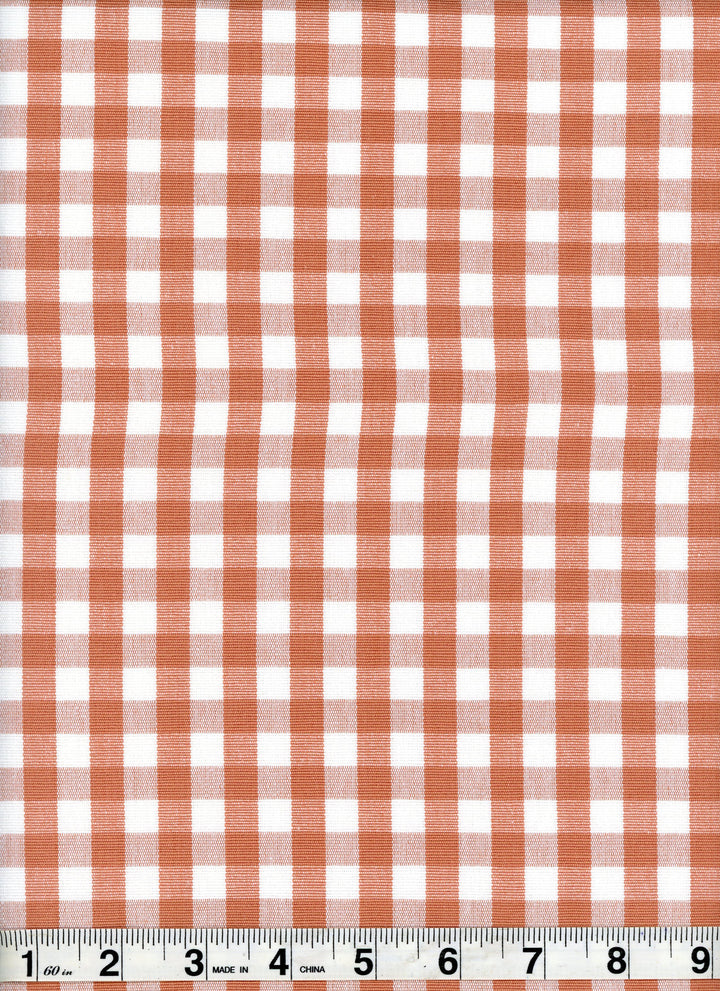 Chester Salmon by Roth & Tompkins Fabric - 100% Cotton - India - 36,000 - V: .75"  H: .75" - 54" - Fabric Carolina -