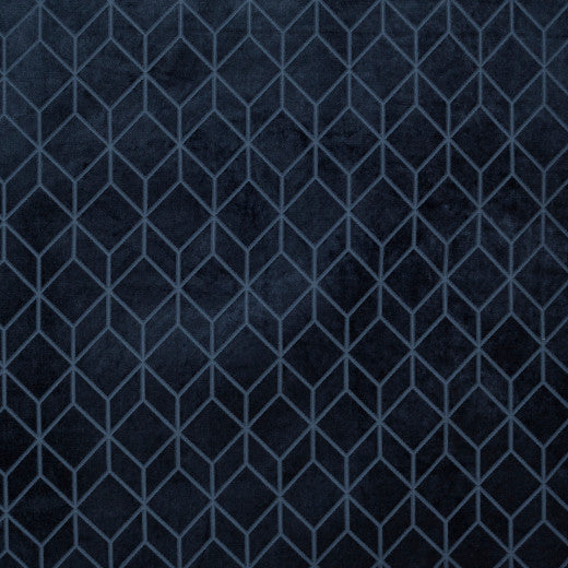 Cologne A - Navy by Europatex Designer Fabric Cologne 100% Polyester China See Sample Horizontal: N/A and Vertical: N/A 55.00 inches  - Swanky Fabrics -