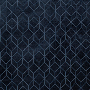 Cologne A Navy by Europatex Designer Fabric