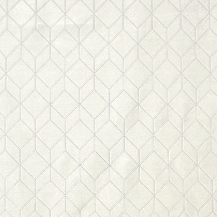 Cologne A PureWhite by Europatex Designer Fabric Cologne 100% Polyester 3.03"H, 6.01" V 55.00 inches - Swanky Fabrics -