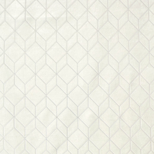 Cologne A - Pure White by Europatex Designer Fabric Cologne 100% Polyester China See Sample Horizontal: N/A and Vertical: N/A 55.00 inches  - Swanky Fabrics -