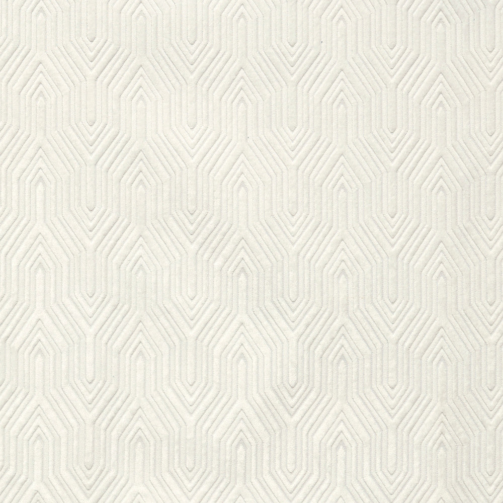 Cologne C PureWhite by Europatex Designer Fabric Cologne 100% Polyester 3.03"H, 6.01" V 55.00 inches - Swanky Fabrics -