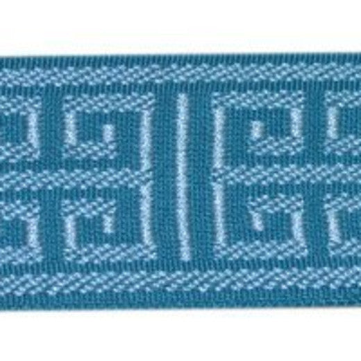 Corinth - Aqua by Europatex Designer Fabric Tapes Decor 100% Polyester China See Sample Horizontal: N/A and Vertical: N/A 2.00 inches  - Swanky Fabrics -