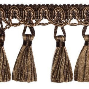 Countryside 2.5" Tassel Fringe Col. Wenge by Europatex Designer Fabric